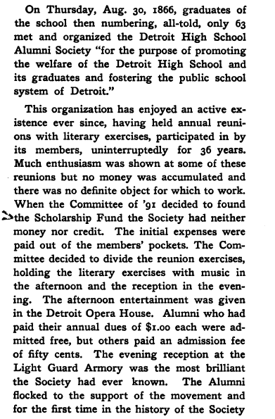 Historical photograph — early alumni organization, 1866
