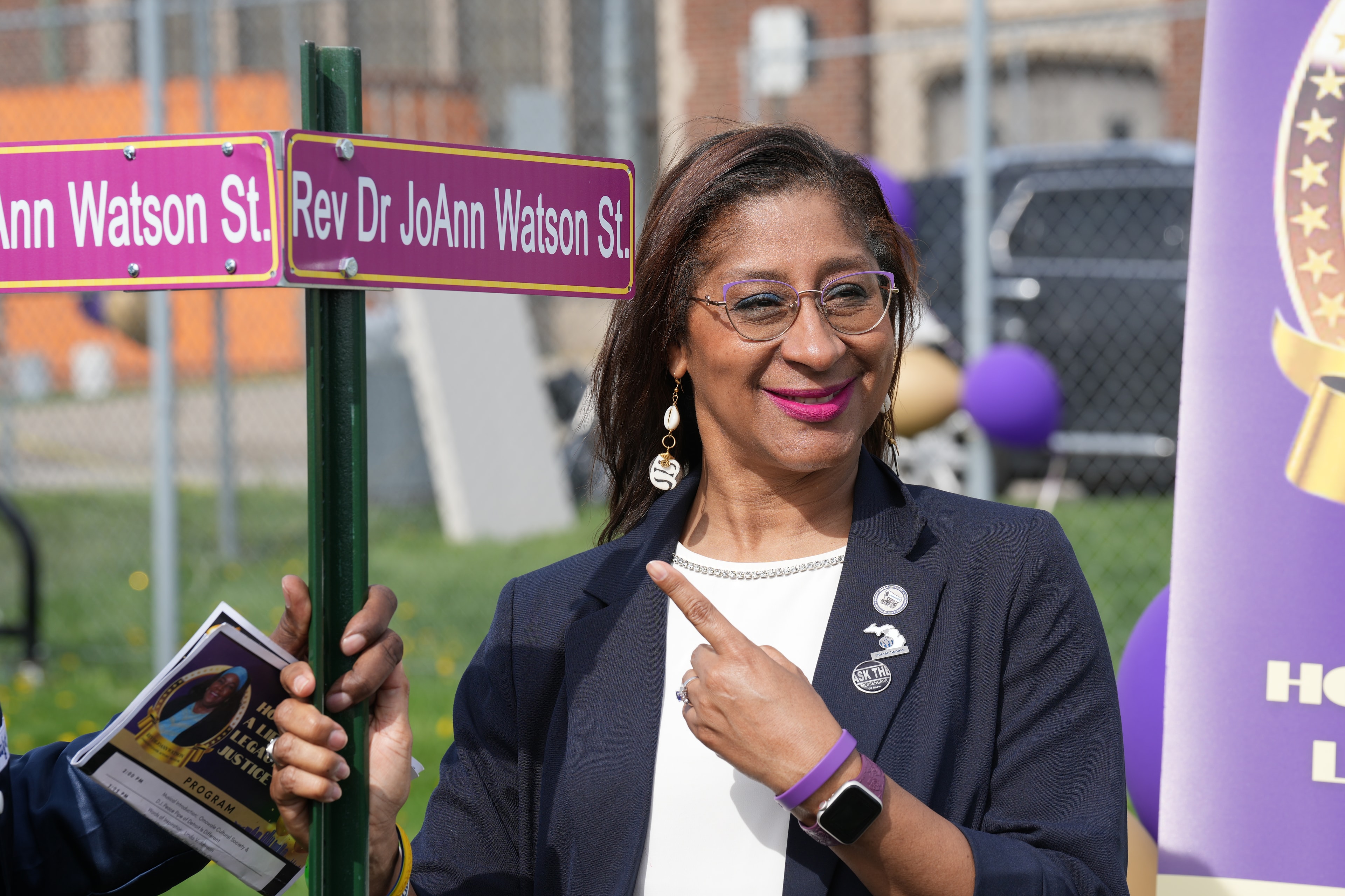 Woman honored at street naming ceremony